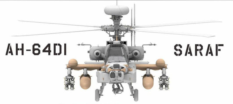 Takom 2605 1/35 AH-64DI Saraf (Apache) Attack Helicopter - ISRAELI