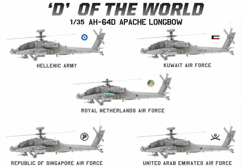 Takom 2606 1/35 "D" of the World AH-64D Attack Helicopter - LIMITED EDITION