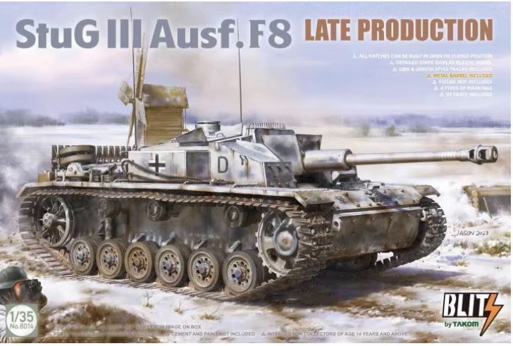 Takom Blitz 8014 1/35 Stug III Ausf. F8 LATE Production