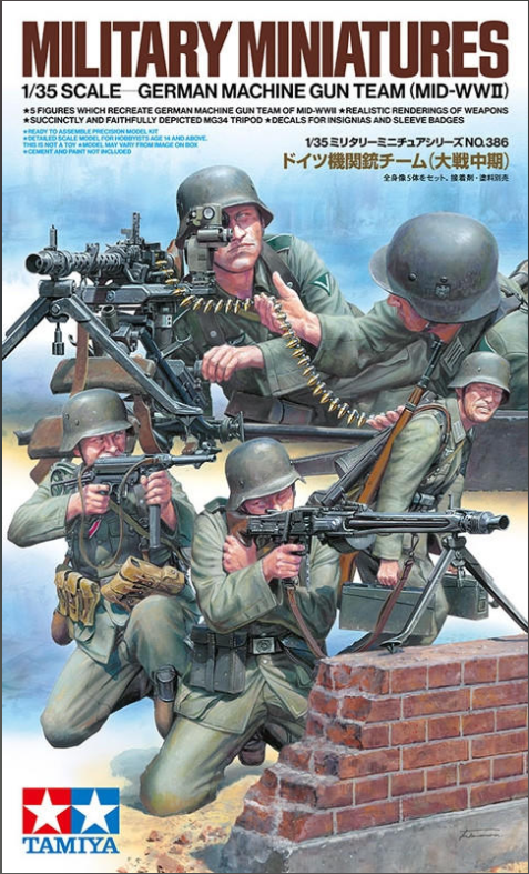 Tamiya 35386 1/35 German Machine Gun Team (Mid-WWII)