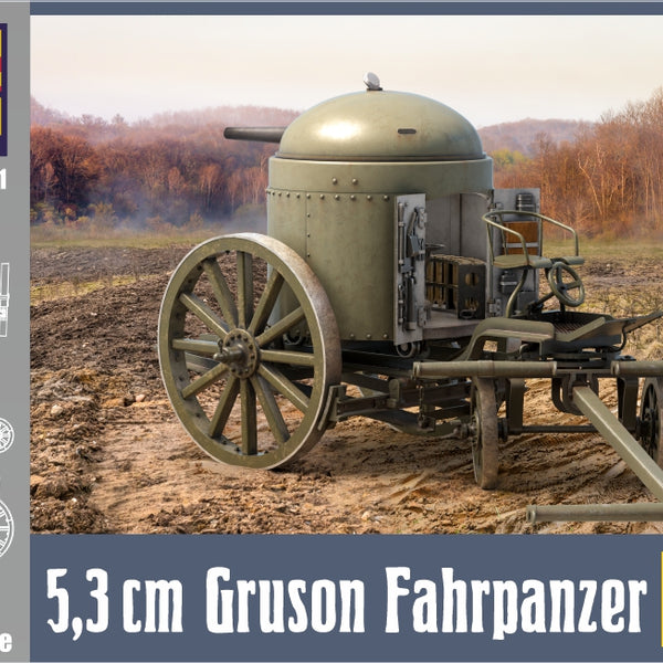 Copper State Models 35011 1/35 German WWI 5,3cm Gruson Fahrpanzer