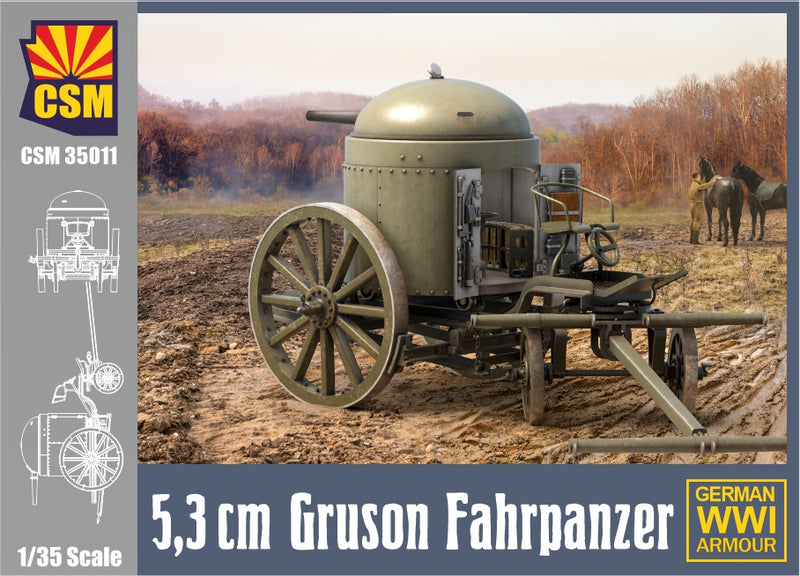 Copper State Models 35011 1/35  German WWI 5,3cm Gruson Fahrpanzer