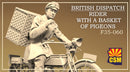 Copper State Models F35060 1/35 British Dispatch Rider with a basket of pigeons