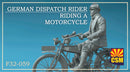 Copper State Models F32059 1/32 German Dispatch Rider riding a motorcycle
