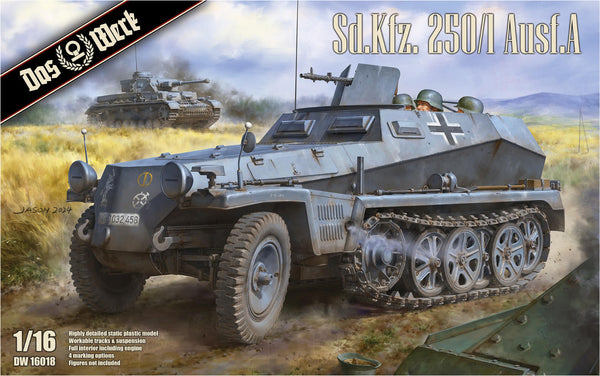 ***PREORDER - NOT IN STOCK Das Werk 16018 Sd.Kfz.250/1 Ausf A German WWII Halftrack PREORDER ***