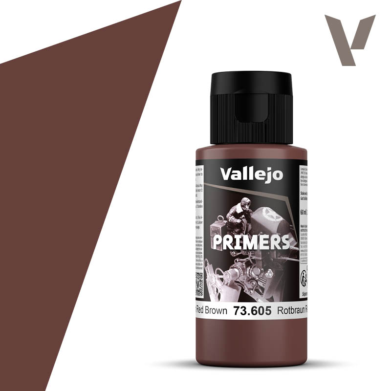 Vallejo 73.605  Surface Primer: German Red Brown 60ml (RAL 8012)