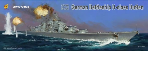 Very Fire VF700906DX 1/700 Scale German H-Class Hutten Battleship DELUXE VERSION