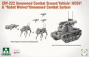 TAKOM 2223 1/35 ZRY-222 Unman. Combat Grd. Vehicle &"Robot Wolves"