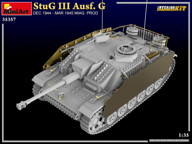 MiniArt 35357 1/35  StuG III Ausf. G Dec. 1944 – Mar. 1945 MIAG Prod. (interior kit)