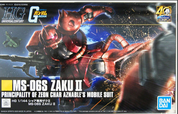 Bandai 2526980  HGUC #234 1/144 MS-06S Char's Zaku II 'Mobile Suit Gundam'