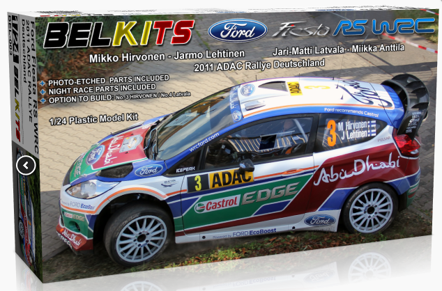 BelKits 003 1/24 Ford Fiesta RS WRC 2011 ADAC Rallye Deutschland 2011