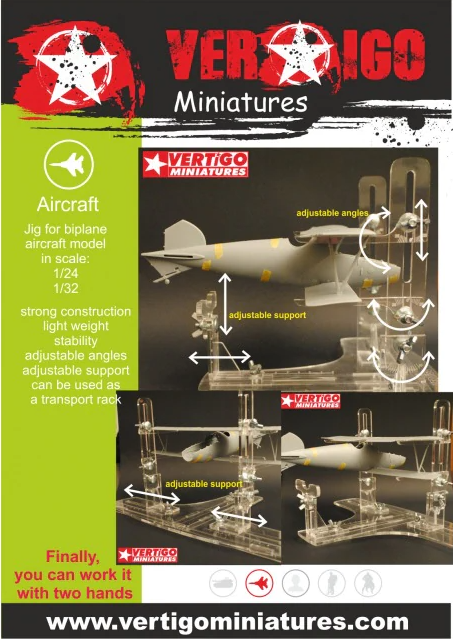 Vertigo Miniatures VMP004 Basic BI 3224 (for biplane aircrafts in 1/32 and 1/24 scale)