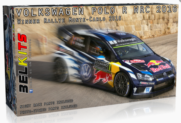 BelKits 011 1/24 Volkswagen Polo R WRC 2016 Winner Rallye Automobile de Monte-Carlo