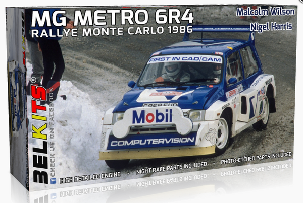 BelKits 015 1/24 MG Metro 6R4 Rallye Monte Carlo 1986