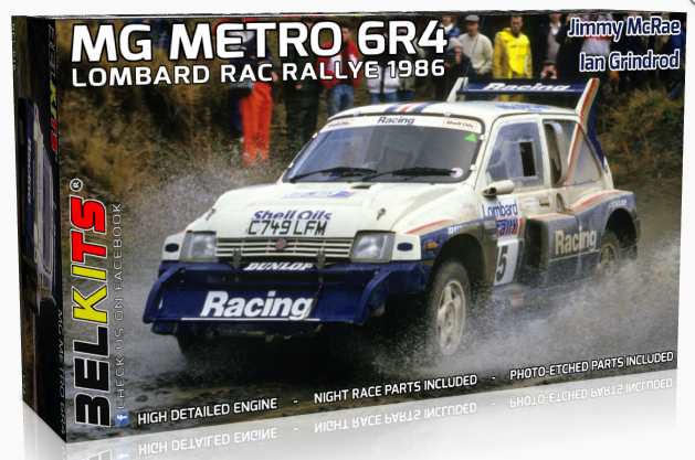 BelKits 016 1/24 MG Metro 6R4 1986 Lombard RAC Rallye