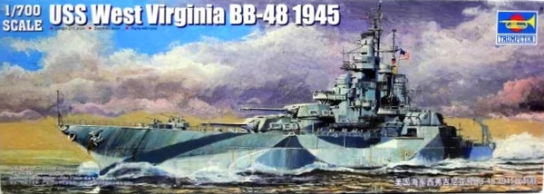 Trumpeter 05772 1/700 USS West Vigina BB-48