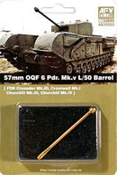 AFV Club AG35022 1/35 57mm OQF 6 Pdr. Mk.v L/50 Barrel