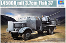 Trumpeter 09593 1/35 L4500A Military Truck w/3.7cm Flak 37 Gun