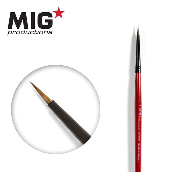 MIG MP1008 Marta Kolinsky Round Brush 6/0