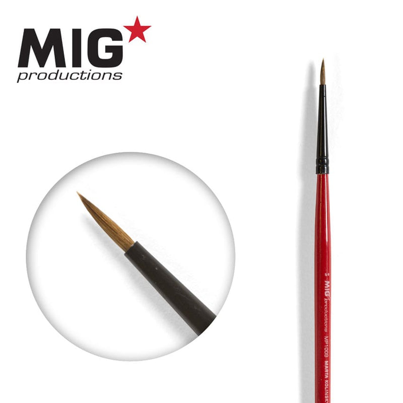 MIG MP1009 Marta Kolinsky Round Brush 5/0