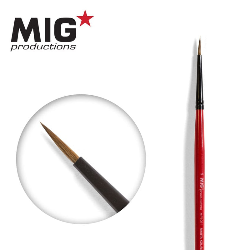 MIG MP1011 Marta Kolinsky Round Brush 3/0