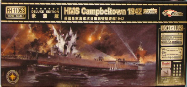 Flyhawk 1105S 1/700 HMS Campbeltown 1942 - Deluxe Edition