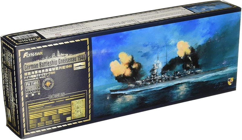 FlyHawk 1149S 1/700 German Battleship Gneisenau 1940 (Deluxe Edition)