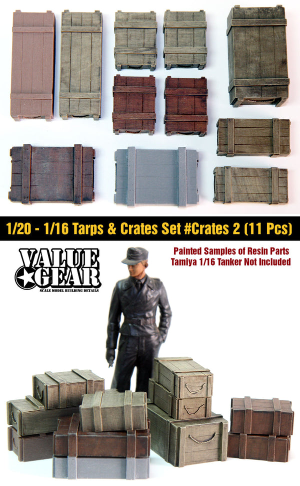 Value Gear  16UTBC1 1/16 - Wooden Crates Set #2 (11 pcs.)