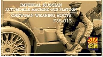 Copper State Models F35013 1/35 Imperial Russian Automobile Machine Gun Platoon Crewman wearing Boots