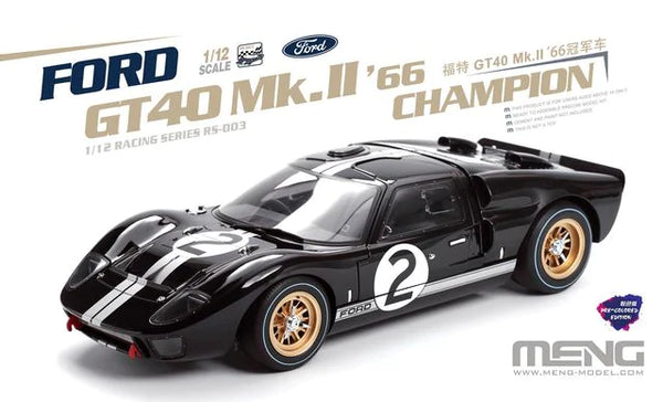 Meng RS003 1/12 FORD GT40 Mk.II ‘66 Champion (Pre-colored Edition)