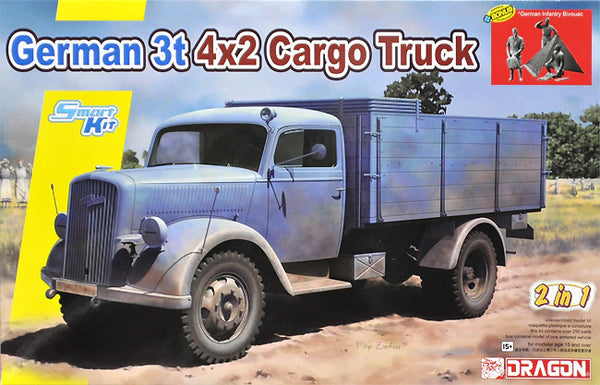 Dragon 6974 1/35 German 3t 4x2 Cargo Truck (2 in 1)