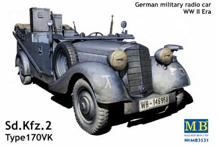 Master Box 3531 1/35 German military radio car WWII era Sd.Kfz. 2 Type 170VK