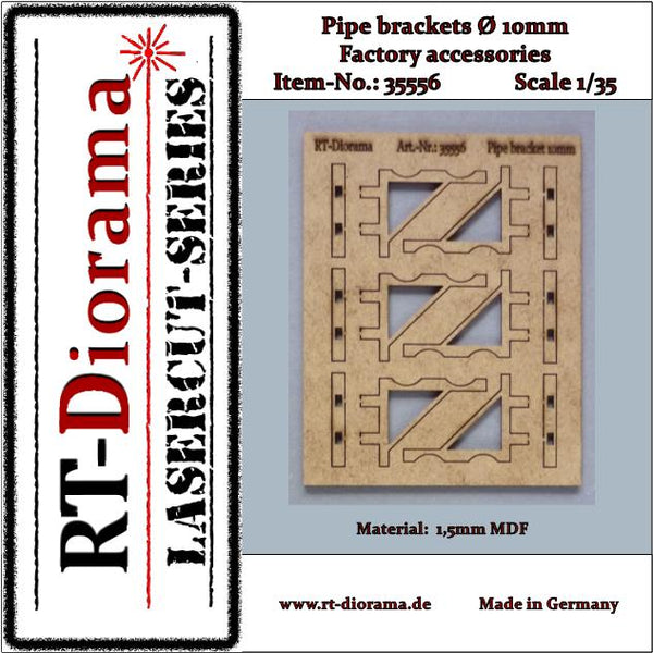 RT DIORAMA 35556 1/35 Pipe brackets (10mm)