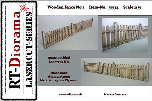 RT DIORAMA 35534 1/35 Wooden fence No.1