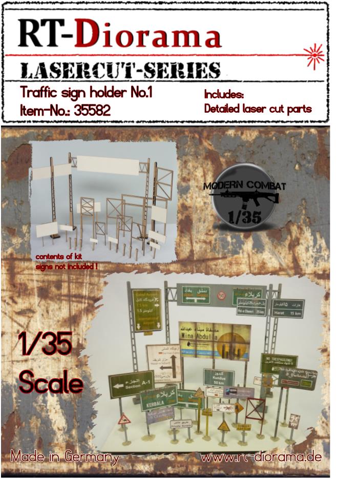 RT DIORAMA 35582 1/35 Traffic sign holder No.1