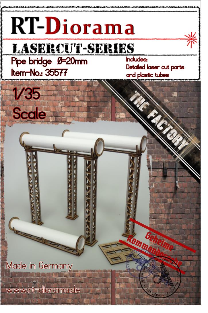 RT DIORAMA 35577 1/35  Pipe bridge 20mm