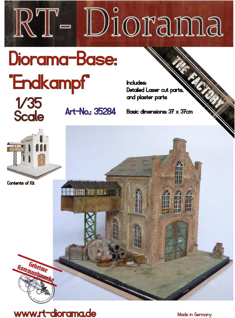 RT DIORAMA 35284 1/35 Diorama-Base: "Endkampf" (Upgraded Ceramic Version)