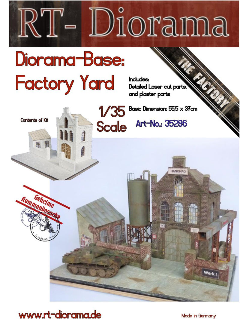 RT DIORAMA 35286 1/35 Diorama-Base: "Factory Yard" (Upgraded Ceramic Version)
