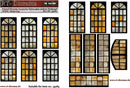 RT DIORAMA 35760 1/35 Printed Accessories: Factory glass windows "Endkampf"