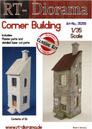 RT DIORAMA 35258 1/35 Corner Building (Upgraded Ceramic Version)