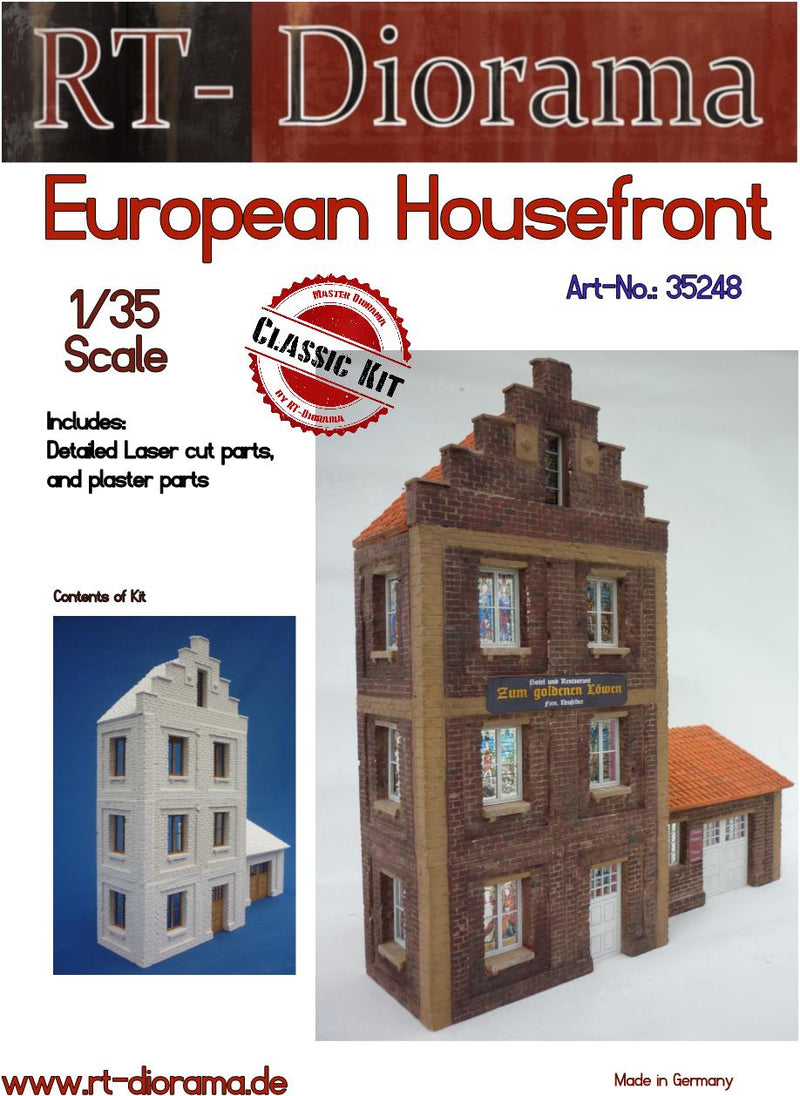 RT DIORAMA 35248 1/35 European Housefront (Upgraded Ceramic Version)