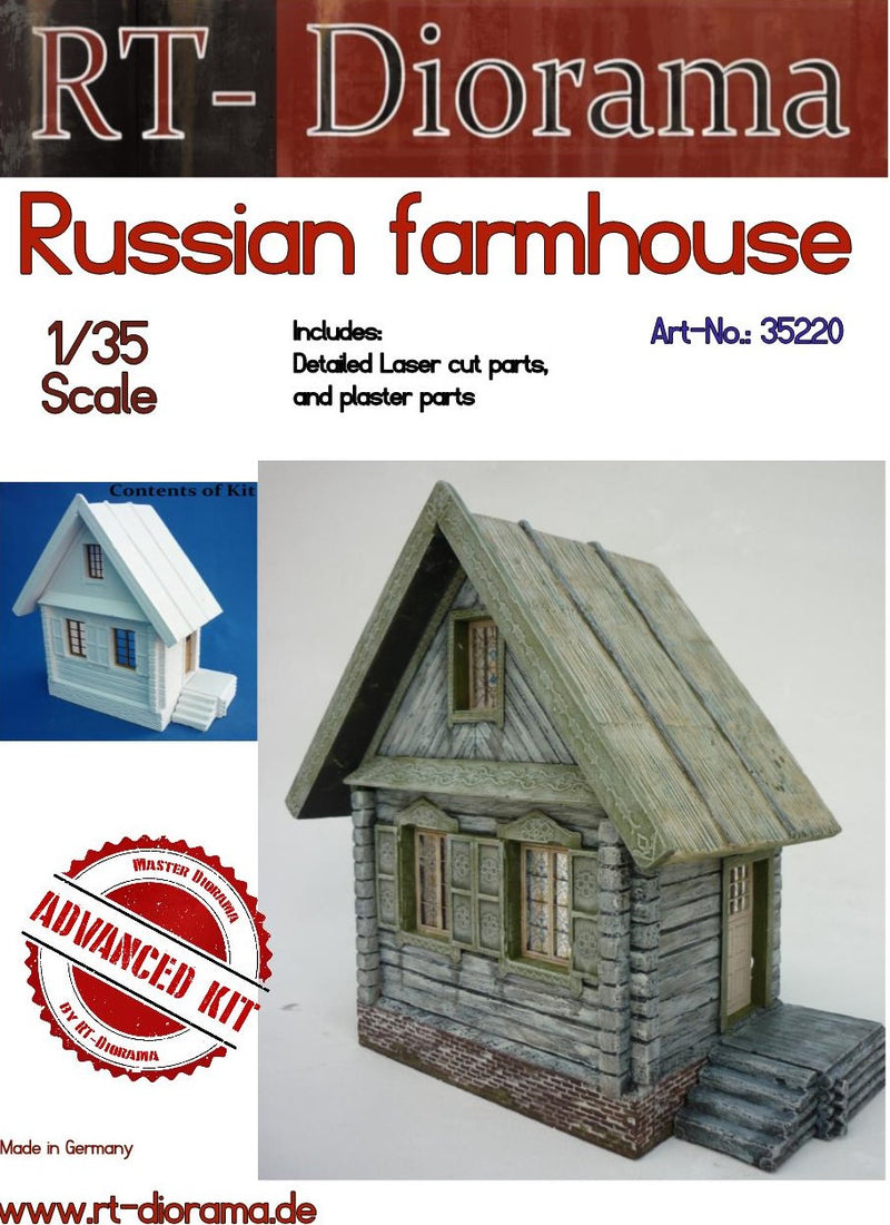 RT DIORAMA 35220 1/35 Russian Farmhouse (Upgraded Ceramic Set)