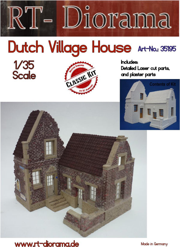 RT DIORAMA 35195 1/35 Dutch Village House (Upgraded Ceramic Version)