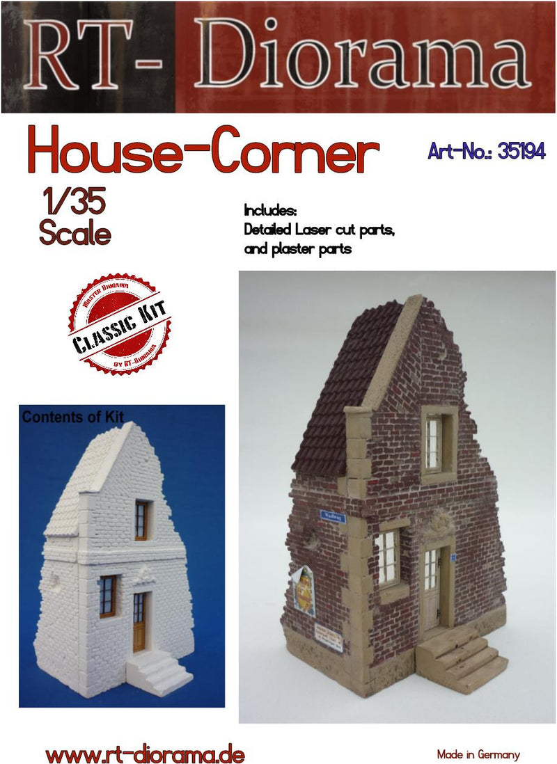 RT DIORAMA 35194 1/35 House Corner (Upgraded Ceramic Version)