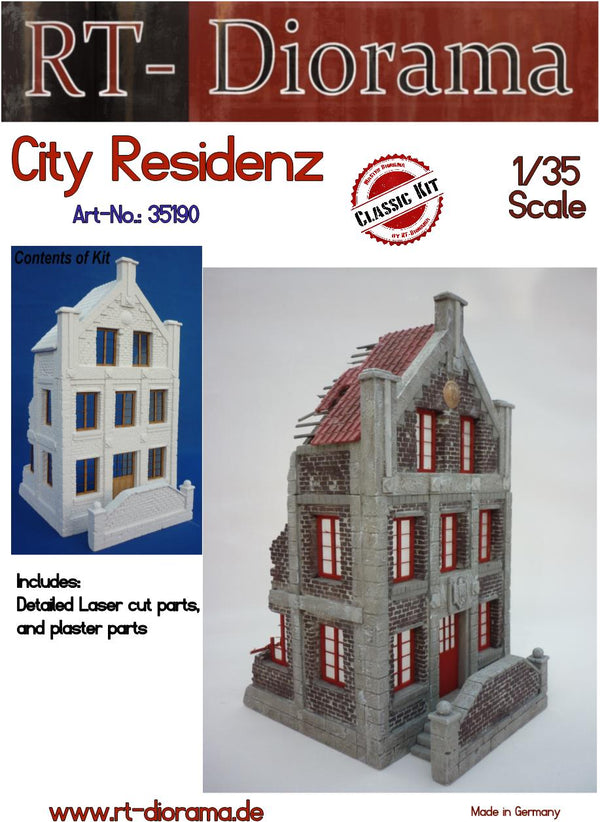 RT DIORAMA 35190 1/35 City Residence (Upgraded Ceramic Version)