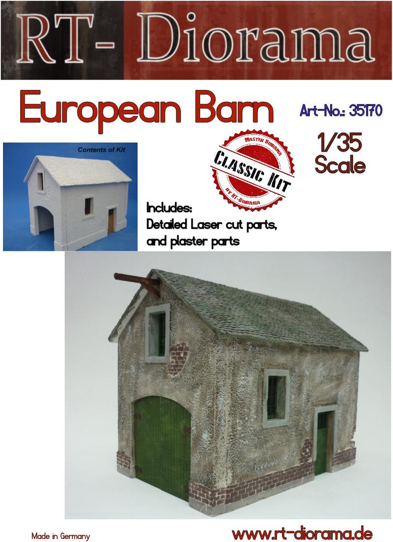 RT DIORAMA 35170 1/35 European Barn (Upgraded Ceramic Version)