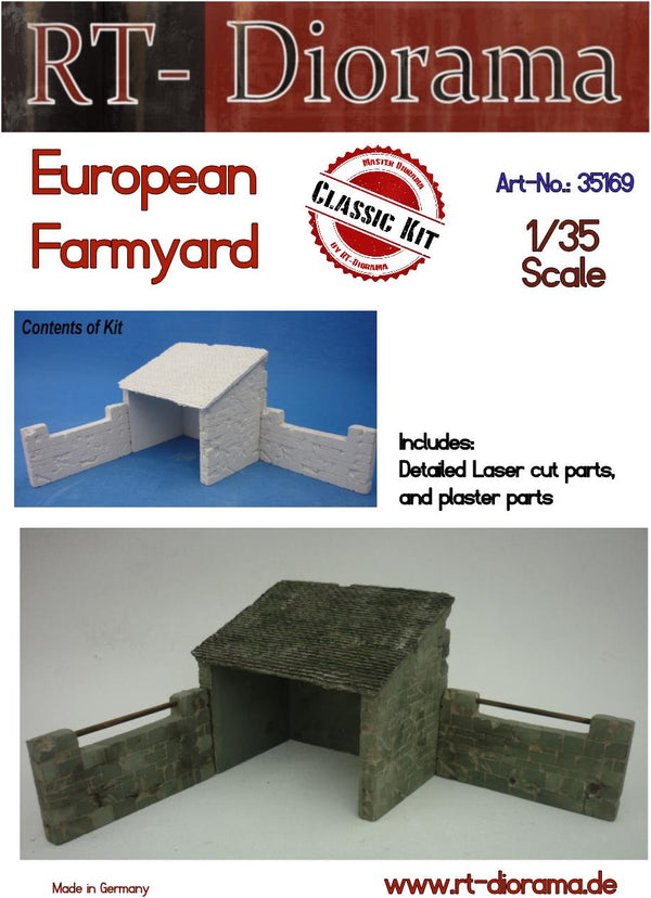 RT DIORAMA 35169 1/35 European Farmyard (Upgraded Ceramic Version)