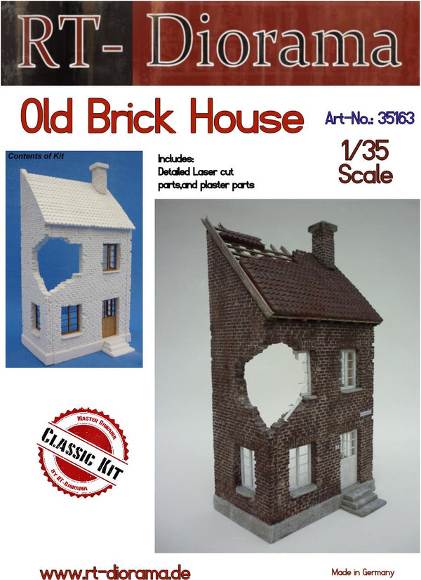 RT DIORAMA 35163 1/35 Old Brick House (Upgraded Ceramic Version)