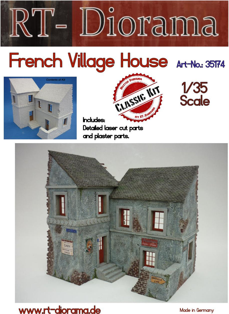 RT DIORAMA 35174 1/35 French Village House (Upgraded Ceramic Version)