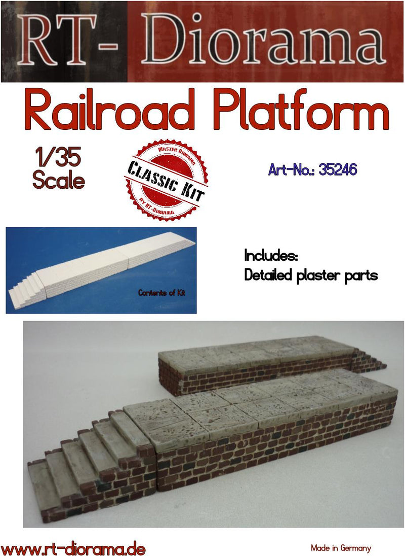 RT DIORAMA 35246 1/35 Railroad Platform (Upgraded Ceramic Version)